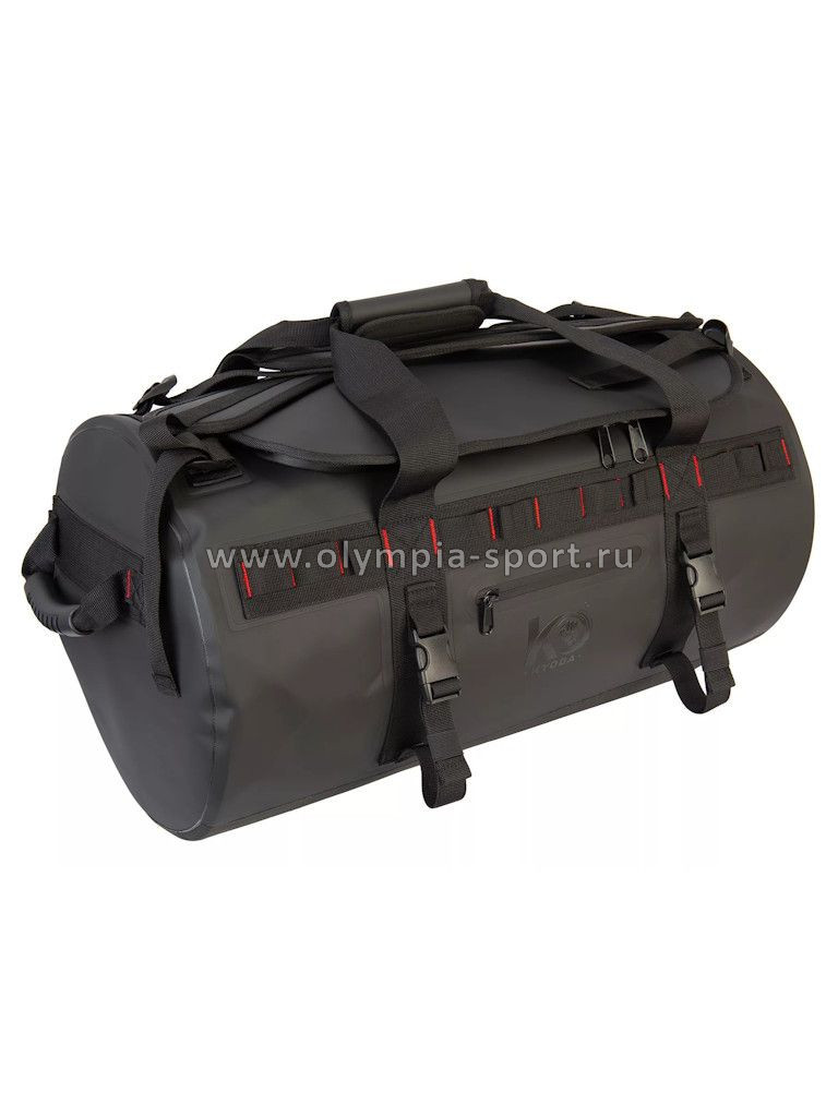 Сумка драйбег Kyoda 60л черная (бочка-рюкзак)